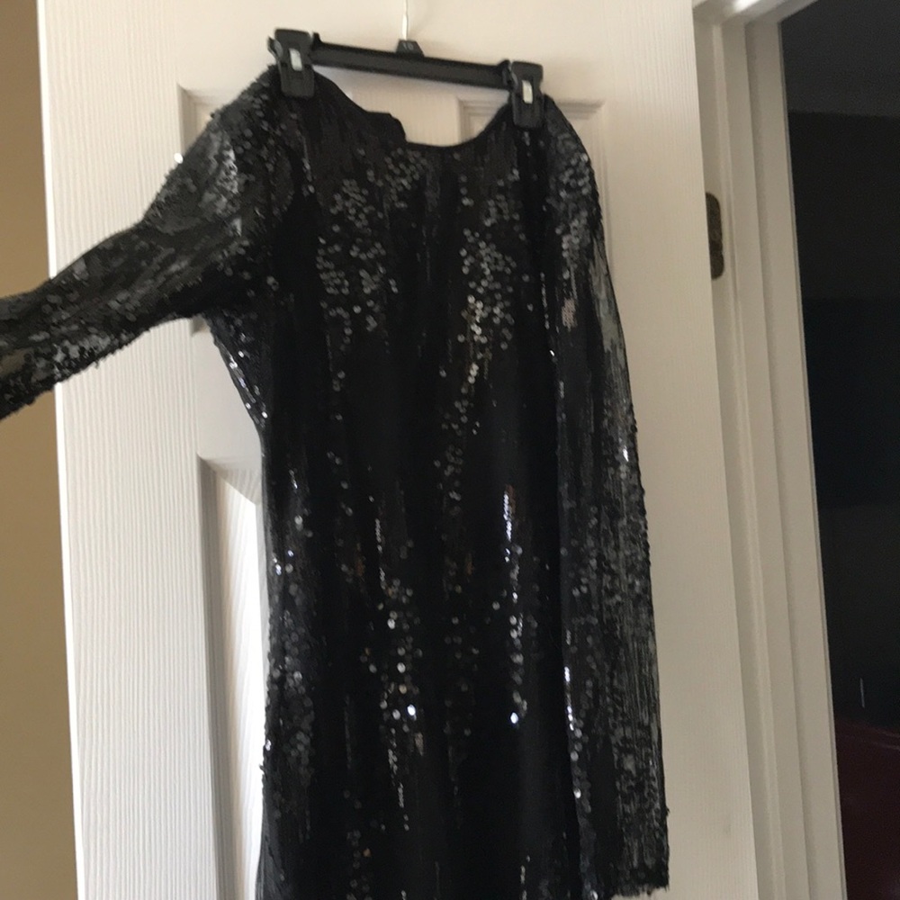 Black Sequin Dress